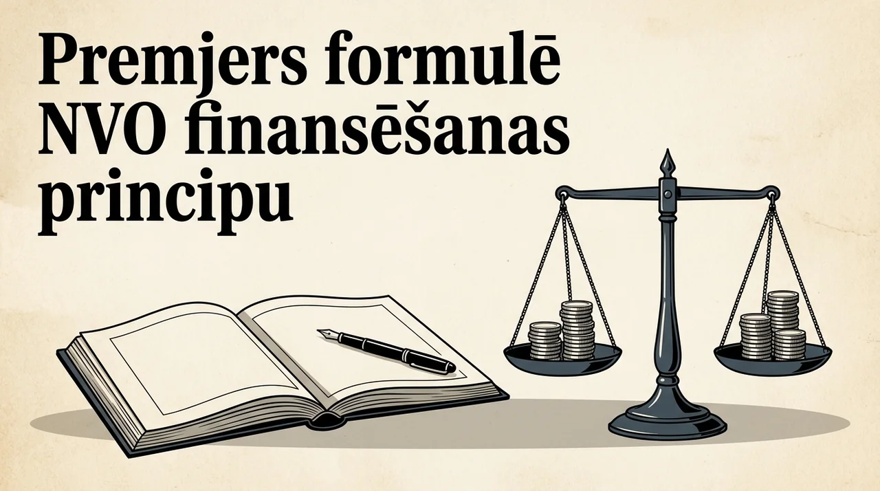 Premjers formulē NVO finansēšanas principu